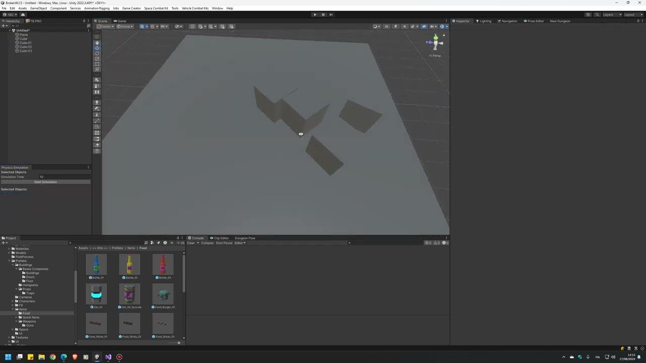 Physics Simulation Window for Unity
