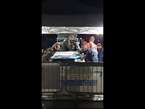 Mauro Miele's car getting fixed up by Dreamoneracing @#wrc #rallyestonia #rally #skodamotorsport