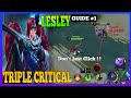 Lesley Guide 1 | Increase your Damage with 3x Critical | Master the Basics | Lesley Gameplay | MLBB
