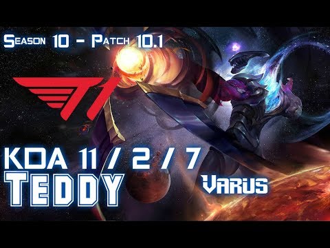 T1 Teddy VARUS vs SENNA ADC - Patch 10.1 KR Ranked