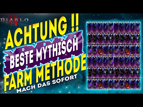 ATTENTION!!! The BEST MYTHICAL FARM METHOD in Diablo 4 Season 11