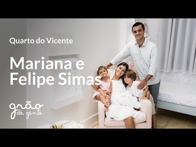 FELIPE SIMAS E MARIANA UHLMANN MOSTRAM O QUARTO COMPARTILHADO DE VICENTE E MARIA | GRÃO DE GENTE