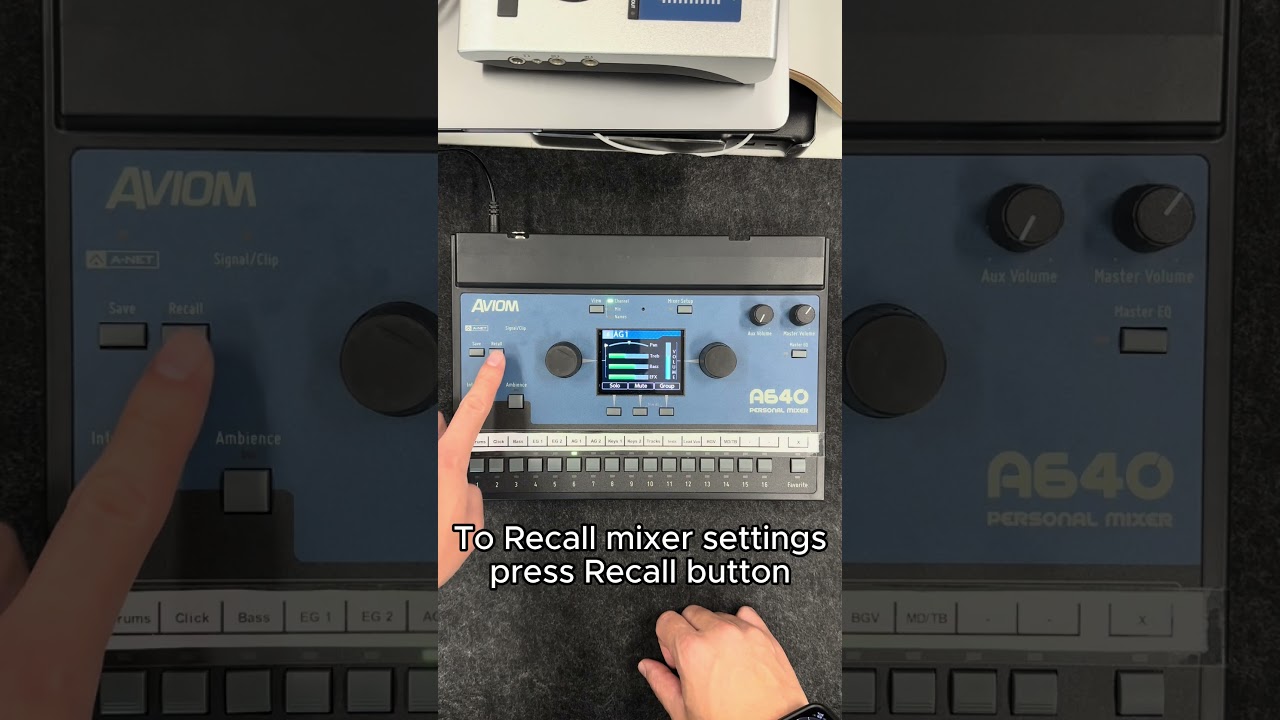 Aviom A640 Save and Recall