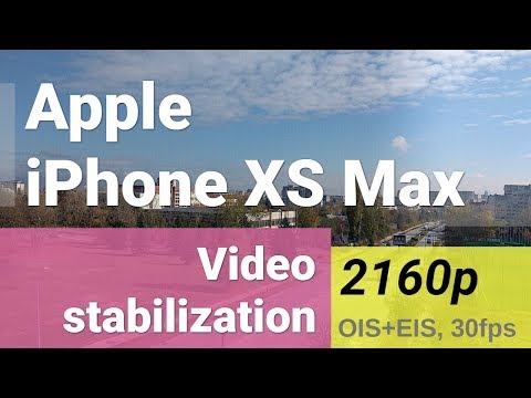 Apple iPhone XS Max 2160p stabilization test