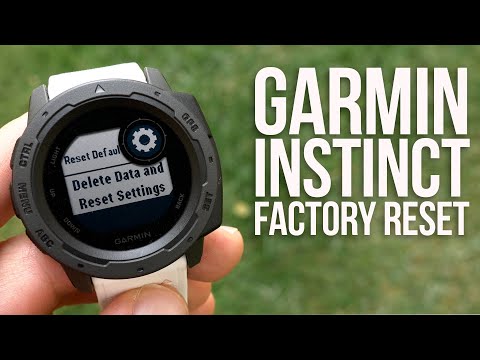Garmin Instinct Factory Reset