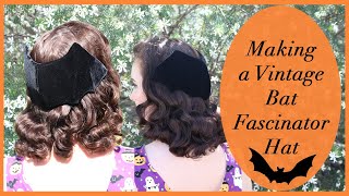 I Tried Making a Vintage Bat Fascinator Hat - Hot Glue and Optimism with Miss MonMon