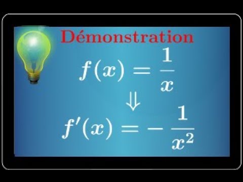 Demonstration • Derivative inverse function • if f(x)=1/x then f'(x)= -1/x^2 • important course
