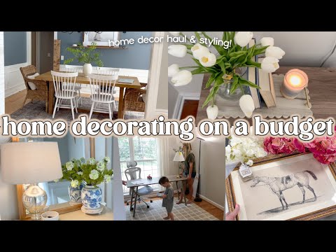 HOME DECOR IDEAS ON A BUDGET | home decor shop with me, haul & decorating | home decorating tips!