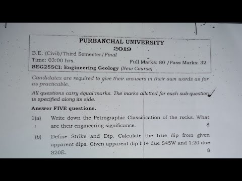 How to calculate true dip and true dip amount from given apparent dip #purbanchal university