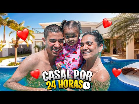 WE BECAME A COUPLE FOR 24 HOURS - OUR DAUGHTER'S FIRST TIME IN THE POOL!