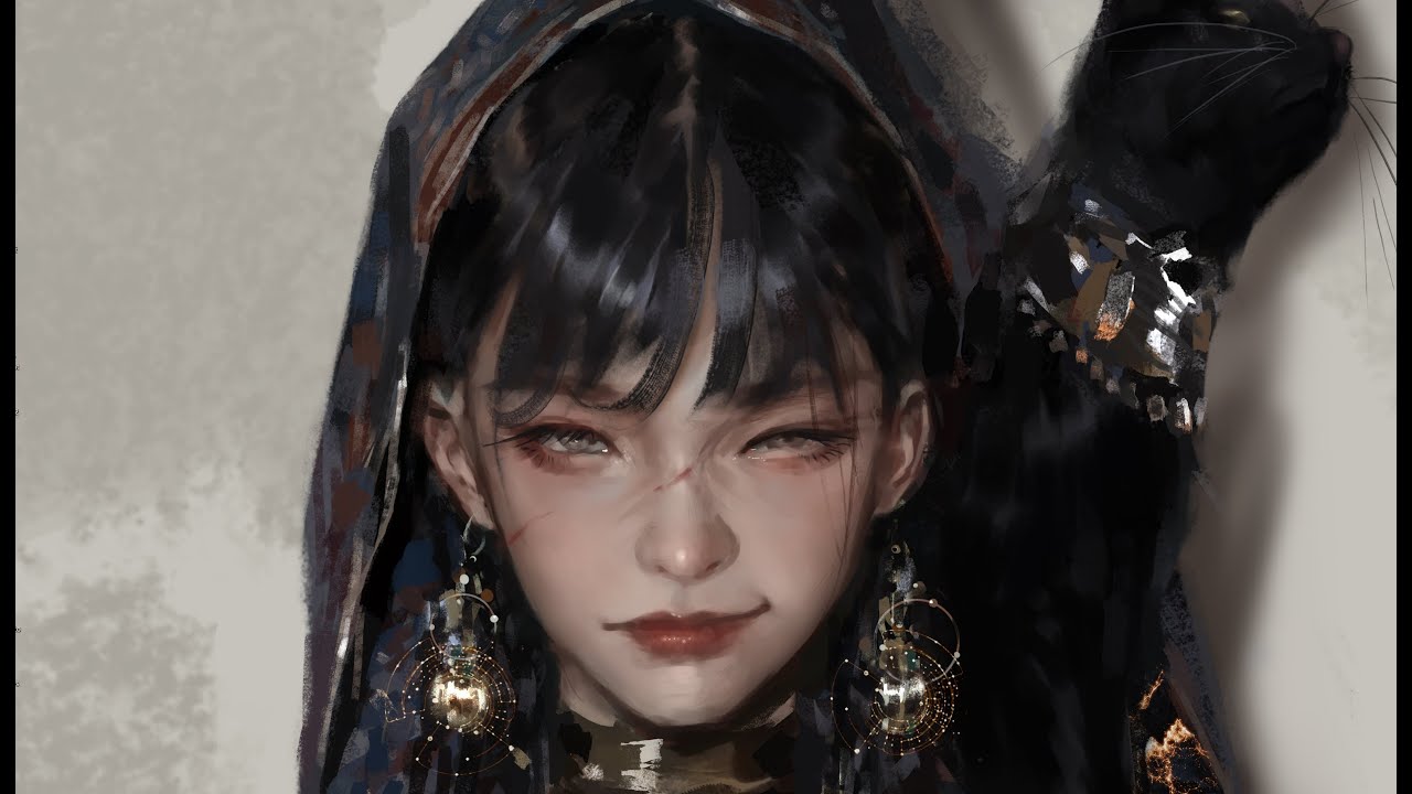 Photoshop painting process - Beyond the Light Cone: Egypt