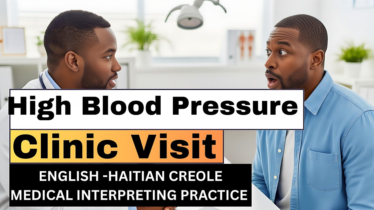 High Blood Pressure (Tansyon Wo) English to Haitian Creole| Roleplay for Interpreters