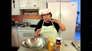 Helen in the Kitchen making frybread in Ojibwe part one