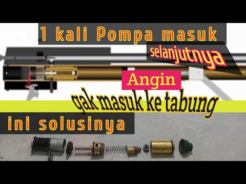 pompa senapan angin ngempos//tabung tidak mengisi saat di pompa