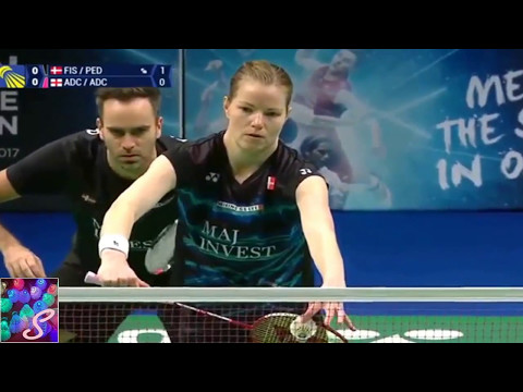 badminton 2017 European Championship [ XD FINAL ]  Nielsen-Pedersen vs Chris Adcock-Gabrielle Adcock
