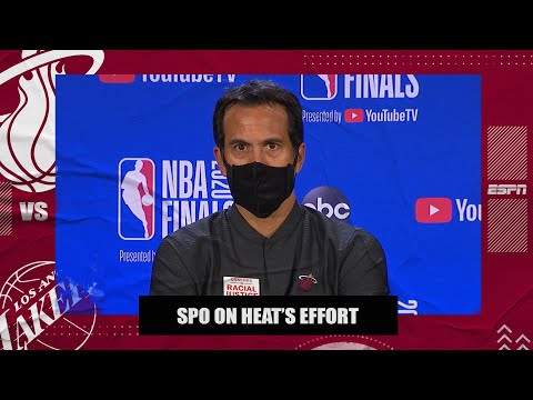 エリック・スポルストラ、次のレベルの努力がヒート対レイカーズのチャンスを与えたと語る｜2020年NBAファイナルズ (Erik Spoelstra says next-level effort would have given Heat chance vs. Lakers | 2020 NBA Finals)