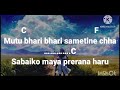 1) mutu bhari bhari - [1974 AD] chords & karaoke music