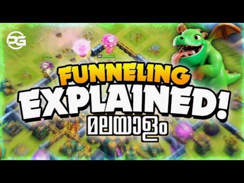 Funneling Explained in Malayalam - Clash of Clans
