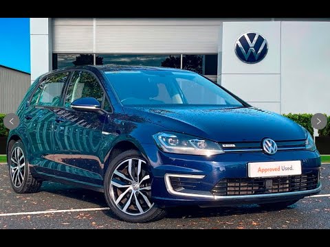 Approved Used Volkswagen e-Golf Atlantic Blue | Wrexham Volkswagen