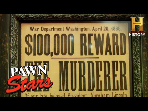 John Wilkes Booth Wanted Poster Makes SERIOUS Money (Season 4) | Pawn Stars