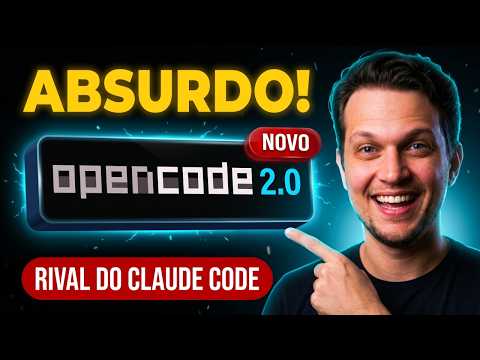 OpenCode 2.0 é ABSURDO! O rival open source do Claude Code ficou outro nível