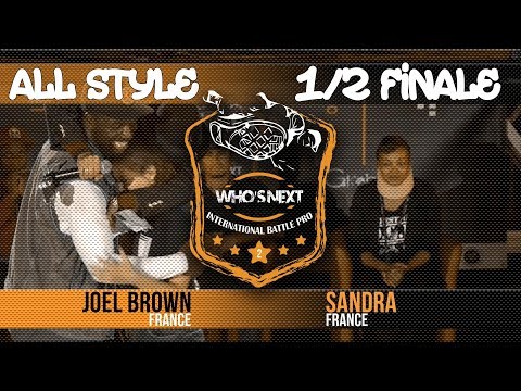 1/2 ALL STYLE - JOEL BROWN vs SANDRA - WIN2017