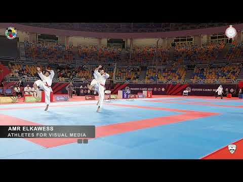 KATA UNSU & BUNKAI EGYPTIAN TEAM MALE KATA GOLD MEDAL SENIOR AFRICAN KARATE CHAMPIONSHIPS CAIRO 2021