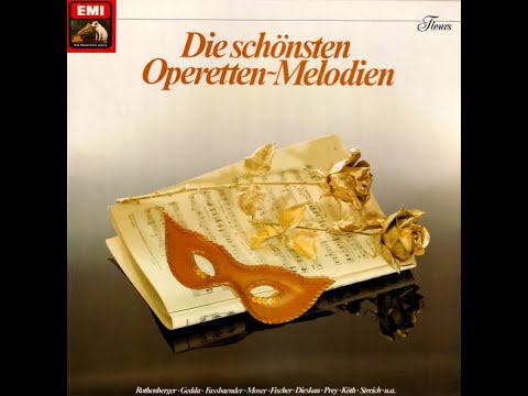 „Die schönsten Operetten-Melodien“ (2 LP) mit Nicolai Gedda,  Edda Moser, Hermann Prey u.a.