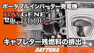 ポータブルインバーター発電機_DAYGENE 3600e_キャブレター残燃料の排出_626