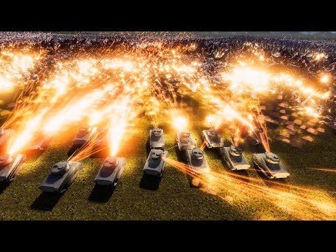 20 Fullauto Sherman VS 20000 Mother Of All Hens  - Ultimate Epic Battle Simulator 2 UEBS 2