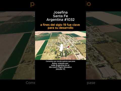 Josefina, Santa Fe desde el Microsoft Flight Simulator #josefina #santafe #msfs #argentina