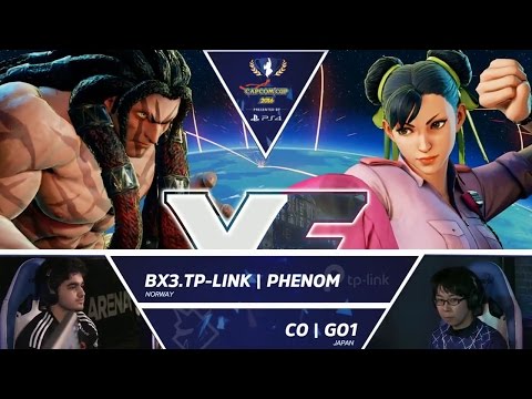 SFV: BX3.TP-Link Phenom vs CO GO1 - Capcom Cup 2016 Day 1 Top 16 - CPT2016