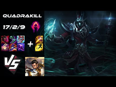 JUNGLE Karthus vs Xin Zhao [QUADRAKILL] - NA Challenger Patch 14.6