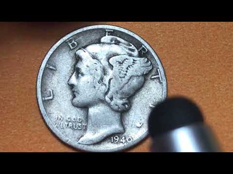 $35,250 US Dime - 1940 Mercury 10 Cent Coin - Look For Full Bands on Back - United States