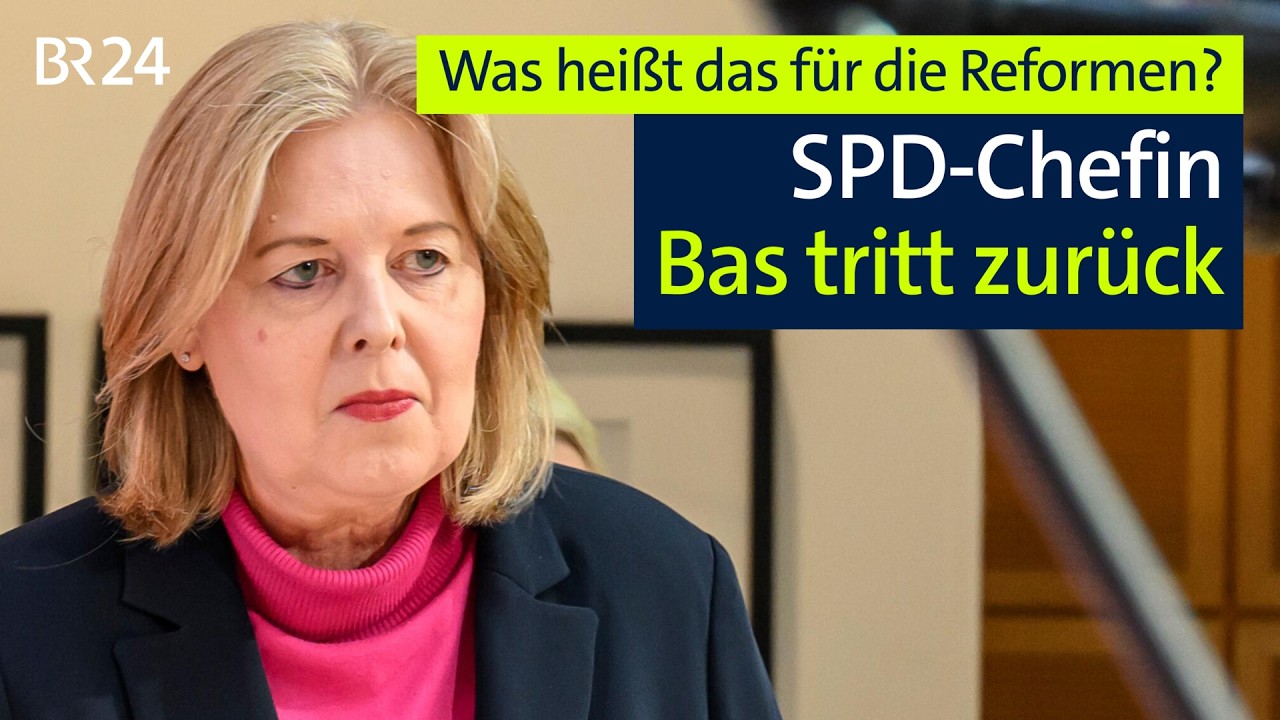 Live: SPD-Chefin Bärbel Bas tritt zurück: Was heißt das für Reformen? | BR24