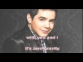 David Archuleta Zero Gravity Karaoke w ...