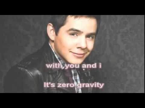 David Archuleta Zero Gravity Karaoke w/Onscreen_Lyrics