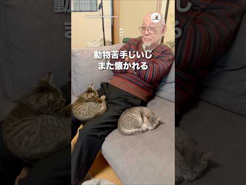 動物苦手じいじ、また懐かれる｜PECO