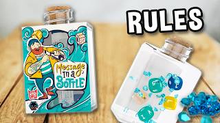 How to play MESSAGE IN A BOTTLE game (official rules, instructions and gameplay) | Spielregeln TV