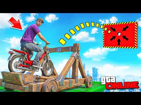 АДСКАЯ КАТАПУЛЬТА vs 1% КИТАЙСКИЙ СКИЛЛ ТЕСТ! ТОЛЬКО ЧИТЕР ПРОЙДЕТ ЭТО! УГАР ПАРКУР В GTA 5 ONLINE