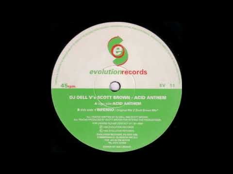 DJ Dell vs Scott Brown - Acid Anthem - Evolution Records EV11 (#Hardcore #Techno #Acid)
