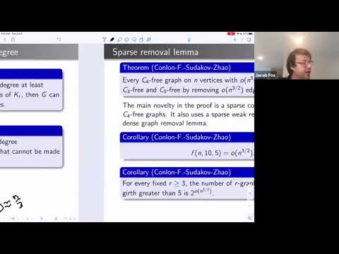 Jacob Fox (Stanford),  Removal lemmas
