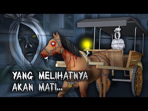 Legenda Andong Pocong Sidoarjo #HORORMISTERI Kartun Hantu, Cerita Misteri Horor & Animasi Indonesia