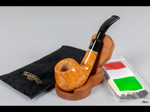 New Handmade Savinelli Otello Smooth Bent (645 KS) 9mm