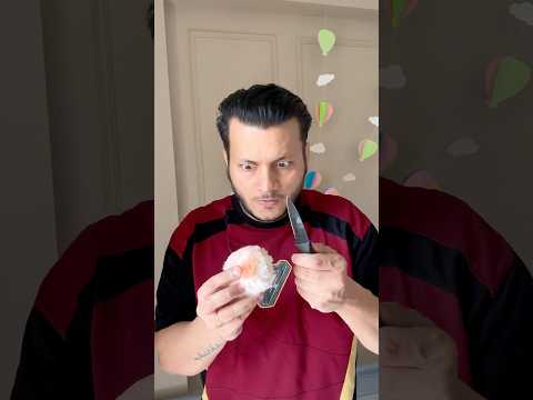 SOFT BALL KO CUT KAR DIYA 🔪⚾🫣 #shorts #youtubeshorts #cricket #unboxing #ball #funny