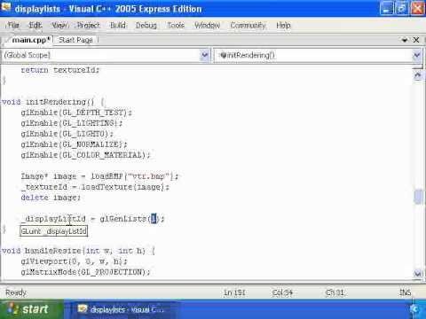 OpenGL Tutorial #17 - Display Lists