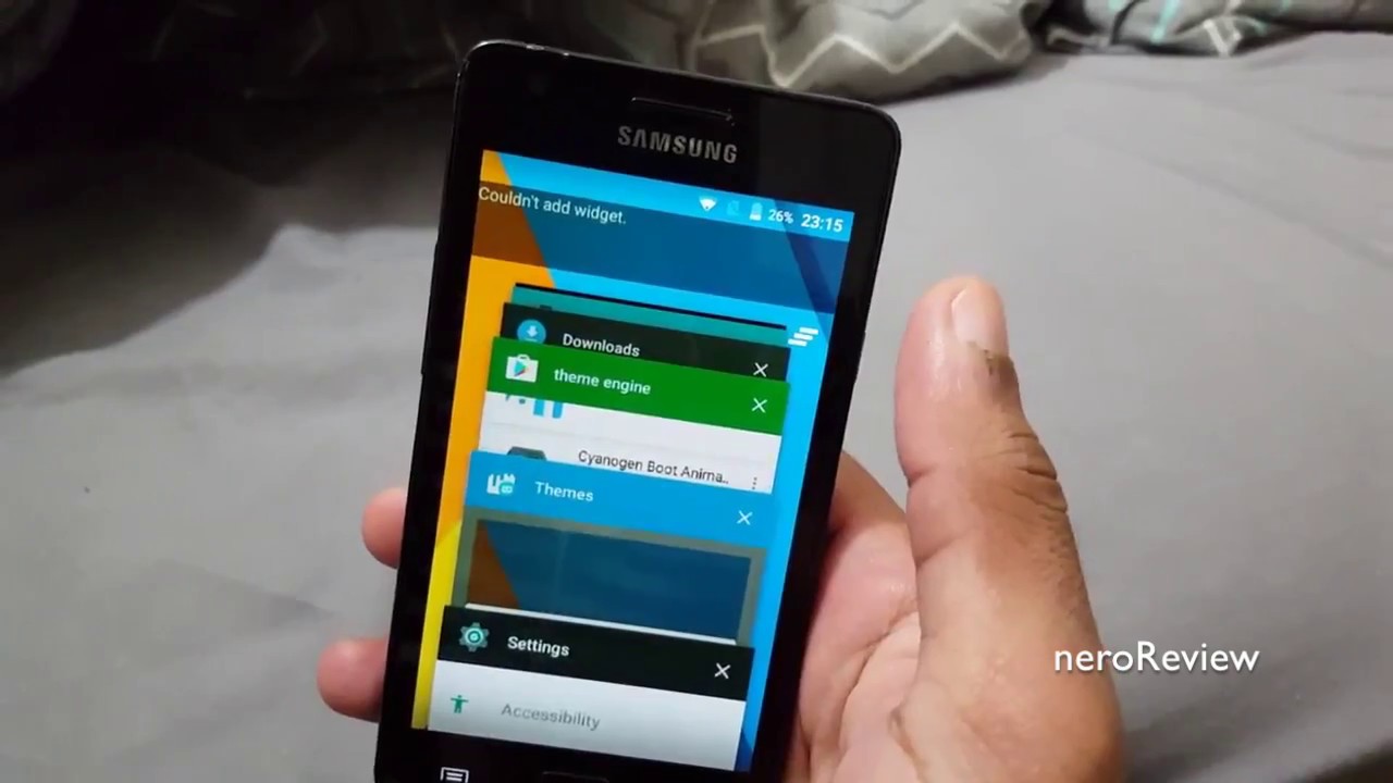 cyanogenmod 12.1 samsung galaxy s2 quick review