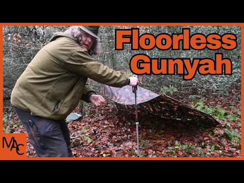 Is this the Best Poncho Camping Set Up out there?  -Floorless Gunyah