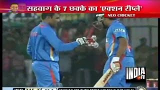 Virender Sehwag Hits Double Century (219) against West Indies - India TV
