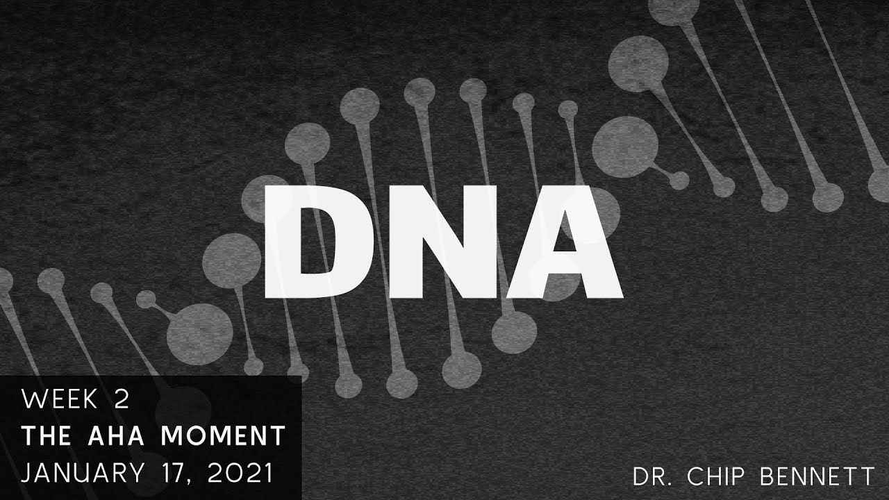 DNA Week Two: The Aha Moment - 1/17/2021 - Dr. Chip Bennett - Grace Community Church